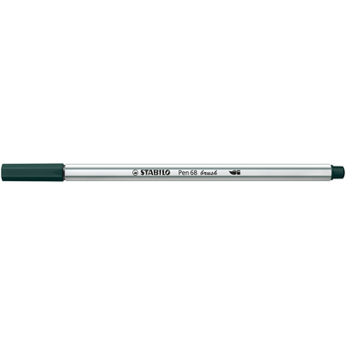 STABILO Penna Fibra 68 brush 568/63 verde oliva