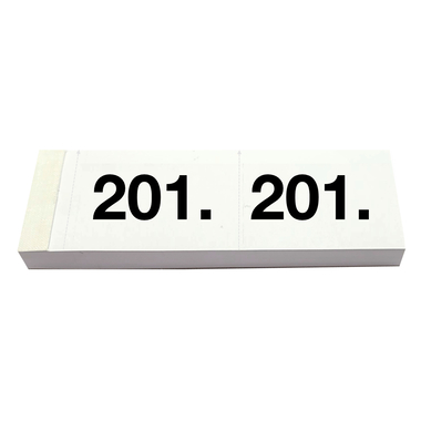 SIMPLEX Garderobenblock Nr. 201-300 13084 weiss 100 Blatt