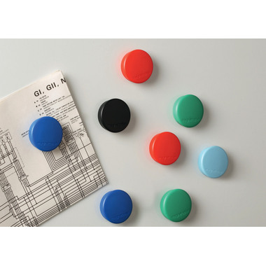 MAGNETOPLAN Magnet Discofix Hobby 24mm 1664500 weiss, ca. 0.3 kg 10 Stk.