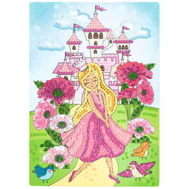 URSUS Diamond Sticker Princess 43510002 2 Karten, 2 Anhänger