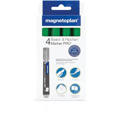 MAGNETOPLAN Marker Comb. Pro+ 1228105 verde 4 pezzi