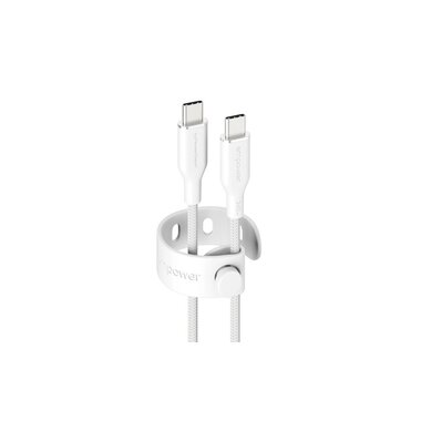 emPower by PanzerGlass USB 2.0-Kabel Racing 240 W Silber Weiss USB-C - USB-C 2 m