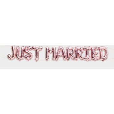RICO DESIGN Ballon aluminium 36cm, 11 pcs. 81000.02.42 Just Married rose