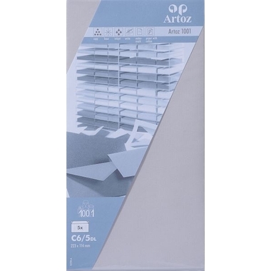 ARTOZ Enveloppes 1001 C6/5 107294182 100g, gris clair 5 pcs.