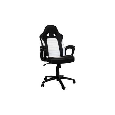 Racing Chairs Gaming-Stuhl CL-RC-BW Schwarz/Weiss