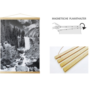 DEBEX Morsettiera poster 31x2cm LEMG 31 rovere, magnetico