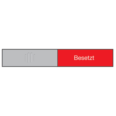 BEREC Targa per porte 37,4x152mm 314.087 Allu, Frei-Besetzt