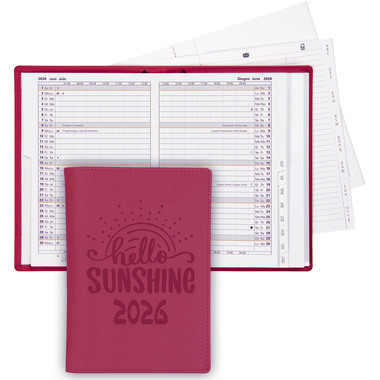 BIELLA Agenda Istanbul 2026 855715400026U 1M/2P rose ML 10.6x15.3cm