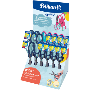 PELIKAN Display scissors Griffix 605397 ass. 12 pcs.