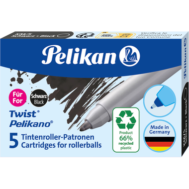 PELIKAN Patrone Tintenroller ECO 824699 schwarz