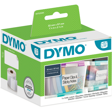 DYMO Universal-Etiketten S0722540 non-perm. 57x32mm 1000 Stück