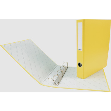 BIELLA Classeur ann. Dinor-Quatro 5cm 12644420U 4 anneaux jaune A4+