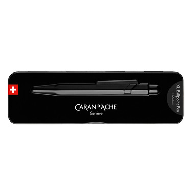 CARAN D'ACHE Penna a sfera 849 XL 850.496 Black Code, con astuccio met.
