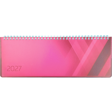 SIMPLEX Querkalender Colors 2027 40657.27 1W/2S pink ML 29x10.5cm