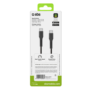 Cable with 2 Type-C sockets | SBS