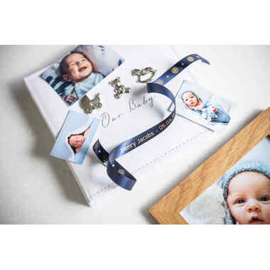 PTOUCH Textilbandkassette gold/blau TZe-RN34 PT-DV600VP 12 mm