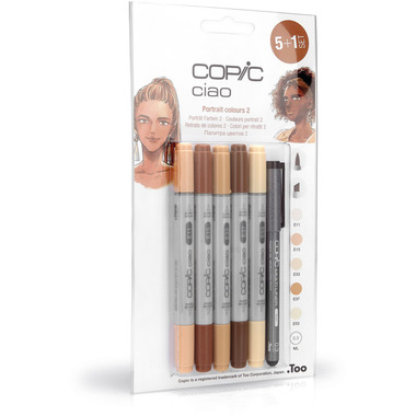 COPIC Marker Ciao 22075553 5+1 Set Portrait colours 2