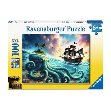Ravensburger Puzzle pour enfants Le trésor du Kraken 100 pièces XXL