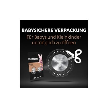 Duracell batteria a bottone al litio CR2025, 2 pezzi