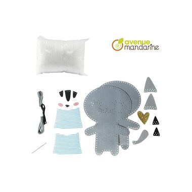 Avenue Mandarine Craft Set Mini Cuddly Toy Couz'In Tina the Cat