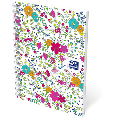 OXFORD Collegeblock ForMe Floral A6 400094826 quadrettato 5x5mm,90g 50 fogli