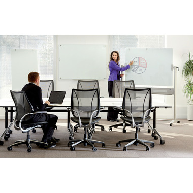 NOBO Diamond Glass Whiteboard 1903943 weiss, mobil 900x1200mm