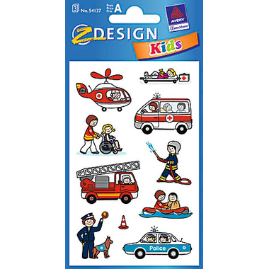 Z-DESIGN Sticker Kids 54137 Rettung 3 Stück