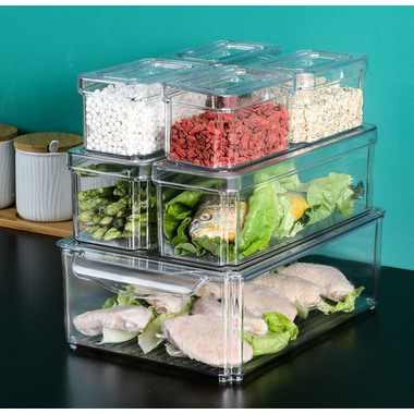 NORDIC Q Fridge/Pantry storage set 2360037 Transparent, 7 pcs.