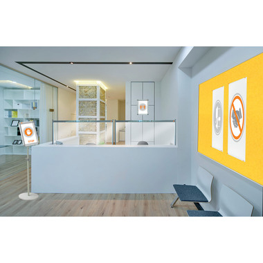 NOBO Infoständer A4 1902383 350x70x1010mm