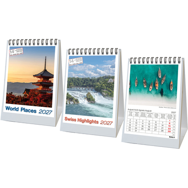 BIELLA Pultkalender Imago 2027 887160000027U 1M/1S World pl. ML 10.5x14.8cm