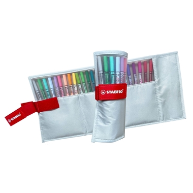 STABILO Rollerset point 68 1.1mm 6825-08-03CH 25 Farben ass. pastellgrau