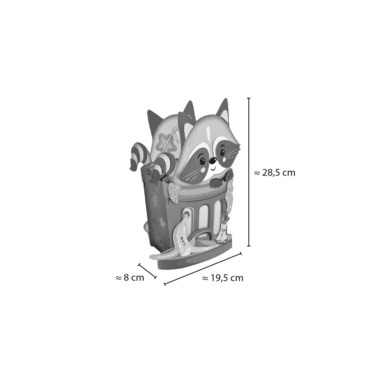 URSUS Laternenbastelset 28x19cm 1874002F Racoon