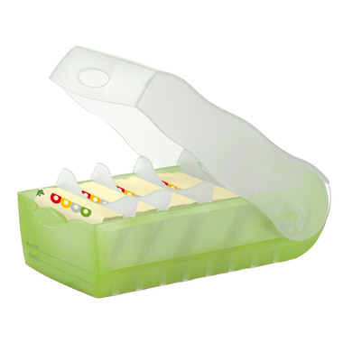 HAN Karteibox Croco A7 997-603 grün 12.1x8.5x24.6cm
