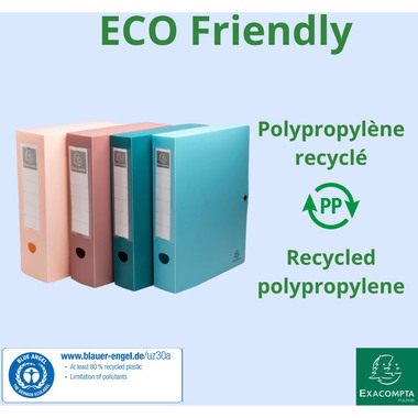 EXACOMPTA Boîte d'archives Skandi A4 89370E assorti 80mm