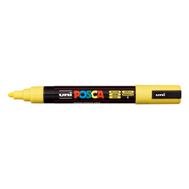 UNI-BALL Posca Marker 1,8-2,5mm PC-5M YELLOW gelb, Rundspitze