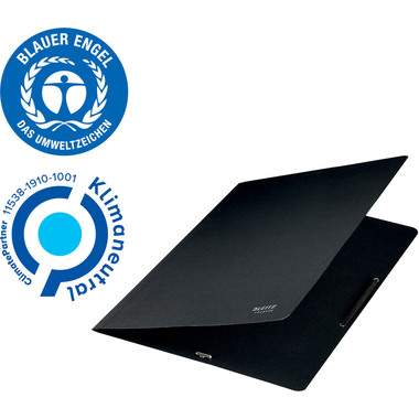 LEITZ Eckspannmappe Recycle A4 3908-00-95 schwarz, Karton