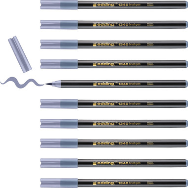 EDDING Brushpen 1340 1340-026 silbergrau