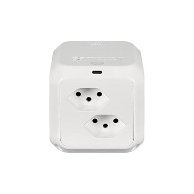 STEFFEN Cubo multipresa CUBE 8x T13 + 1x USB-C PD 18 W, Bianco