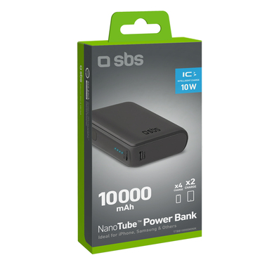 Mini-Powerbank 10000 mAh für iPhone und Samsung | SBS