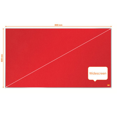 NOBO Filztafel Impression Pro 1915420 rot, 50x89cm