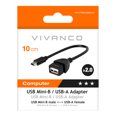 USB-B to USB-A Adapter | Vivanco
