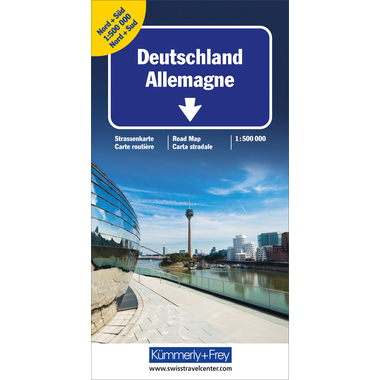 KÜMMERLY+FREY Carte routière 978-3-259-30044-2 Deutschland Nord&Süd 1:500'000