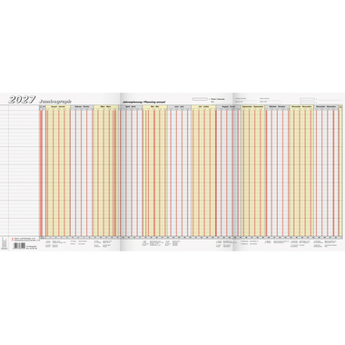 BRUNNEN Leporello de vacances 2027 1070134007 DE/FR 65x30cm