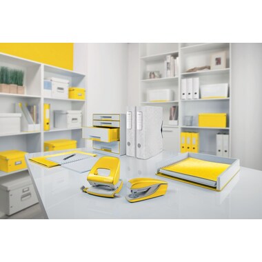 LEITZ Perforateur NeXXt WOW 5008 5008-20-16 jaune 30 feuilles