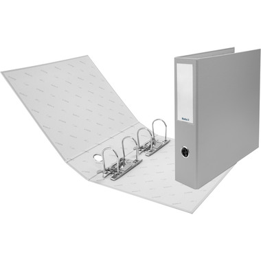 BIELLA Ordner 8cm 12042800U 2 Machaniken grau 2xA5