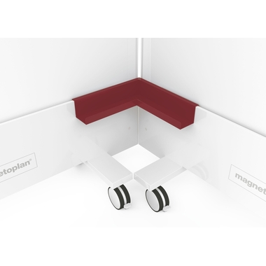MAGNETOPLAN Eckablageschale Infinity Wall 114663003 rubinrot