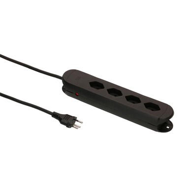 Max Hauri Steckdosenleiste Construct Line 4x T13, Schwarz
