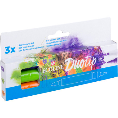 TALENS Ecoline Duotip Set 11609901 3 Sekundärfarben