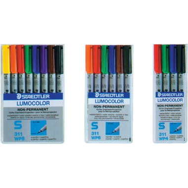 STAEDTLER Lumocolor non-perm. S 311 WP8 8 Farben ass.