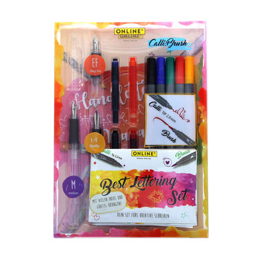 ONLINE Best Lettering Set BachelorIce 54133 M/1.4/EF+Tinte+Call.Brush ass.